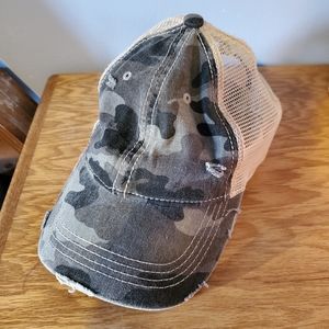 C.C. Messy Bun Trucker Hat